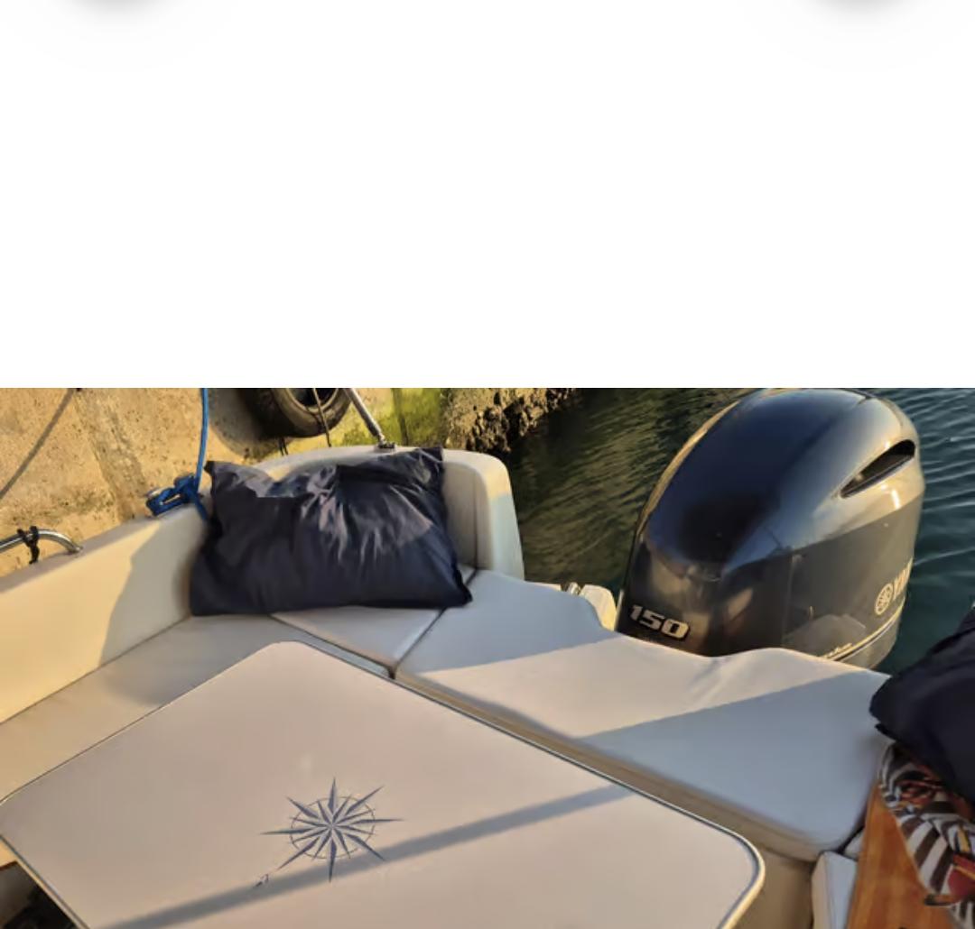 Deck cushions and compass detail